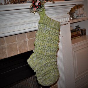 Handmade Crochet Christmas Stocking *Large*